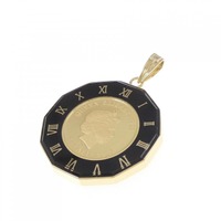K18YG枠 コイン ペンダント