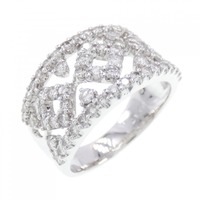 K18WG ダイヤモンド リング 1.00CT