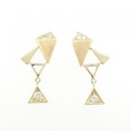 K18YG ダイヤモンド ピアス 0.12CT