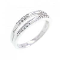 K18WG ダイヤモンド リング 0.11CT