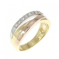 K18YG/PT ダイヤモンド リング 0.27CT