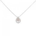 PT/K18PG ピンクダイヤモンド ネックレス 0.06CT