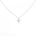 グラフ Trapezoid Diamond Cross ネックレス