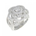 シャネル カメリア リング 0.31CT F VVS1 VG