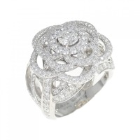 シャネル カメリア リング 0.31CT F VVS1 VG
