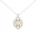 K18PG ダイヤモンド ネックレス 0.493CT