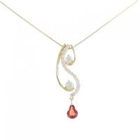 K18YG 2WAY サファイヤ ネックレス 0.729CT 拡散処理