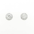PT ダイヤモンド ピアス 0.341CT 0.366CT G I1 Good