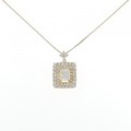 K18YG ダイヤモンド ネックレス 1.032CT J SI1 ファンシーカット