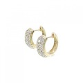 K18YG パヴェ ダイヤモンド ピアス 0.60CT