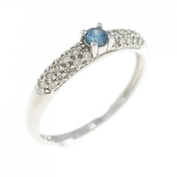 K18WG ダイヤモンド リング 0.10CT