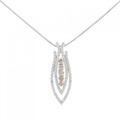 K18WG ダイヤモンド ネックレス 0.85CT