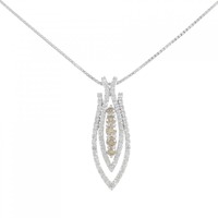 K18WG ダイヤモンド ネックレス 0.85CT