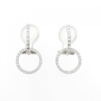 K18WG 2WAY ダイヤモンド イヤリング 0.20CT