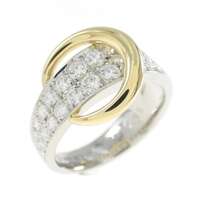 PT/K18YG ダイヤモンド リング 0.65CT