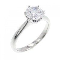 【リメイク】PT ダイヤモンド リング 1.035CT D SI1 3EXT