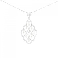 K18WG ダイヤモンド ネックレス 1.60CT