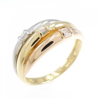 K18YG/PT/K18PG ダイヤモンド リング 0.10CT