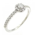 【リメイク】K18WG ダイヤモンド リング 0.30CT
