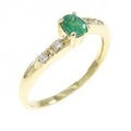 K18YG エメラルド リング 0.17CT