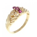 K18YG ルビー リング 0.23CT