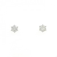 PT ソリティア ダイヤモンド ピアス 0.30CT