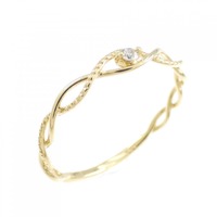 K18YG ダイヤモンド リング 0.02CT