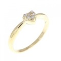 K18YG ハート ダイヤモンド リング 0.06CT