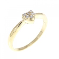 K18YG ハート ダイヤモンド リング 0.06CT