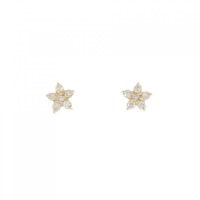 【新品】K18YG ダイヤモンド ピアス 0.20CT