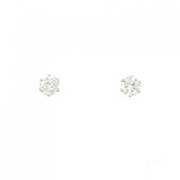 PT ソリティア ダイヤモンド ピアス 0.349CT
