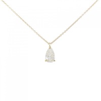 【リメイク】K18YG ダイヤモンド ネックレス 0.894CT H SI2 ペアシェイプ