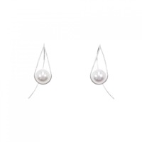 【新品】K18WG アコヤパール ピアス 7.5mm