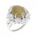ミキモト クリソベリルキャッツ リング 7.02CT
