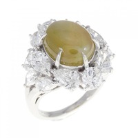 ミキモト クリソベリルキャッツ リング 7.02CT