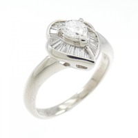 PT ダイヤモンド リング 0.267CT F SI2 ペアシェイプ