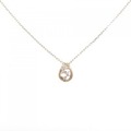 K18PG ダイヤモンド ネックレス 0.02CT