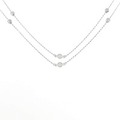 K18WG ダイヤモンド ネックレス 0.40CT