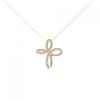 K18YG ダイヤモンド ネックレス 0.25CT
