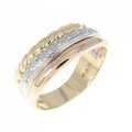 K18YG/PT/K18PG ダイヤモンド リング 0.11CT