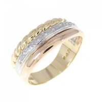 K18YG/PT/K18PG ダイヤモンド リング 0.11CT