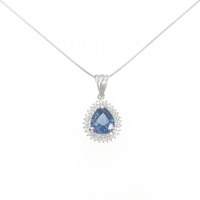 PT サファイヤ ネックレス 1.65CT
