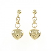 K18YG ハート ピアス