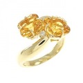 K18YG シトリン リング 2.62CT