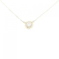 K18YG ダイヤモンド ネックレス 0.13CT