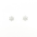 PT ソリティア ダイヤモンド ピアス 0.74CT