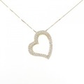 K18YG ハート ダイヤモンド ネックレス 1.10CT