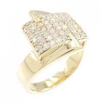 K18YG パヴェ ダイヤモンド リング 0.50CT