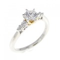 PT/K18YG ダイヤモンド リング 0.307CT D VS1 EXT