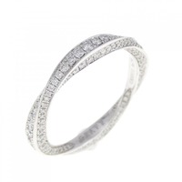 グラフ スパイラル パヴェ リング